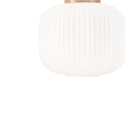 Lustr na lanku HARMONY 1xE27/15W/230V pr. 20 cm bílá/dub