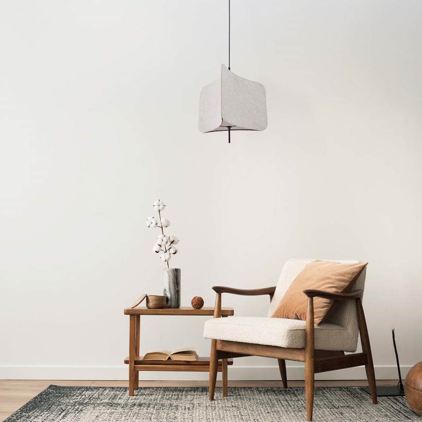 Lustr na lanku HAVANA 1xE27/20W/230V pr. 50 cm béžová
