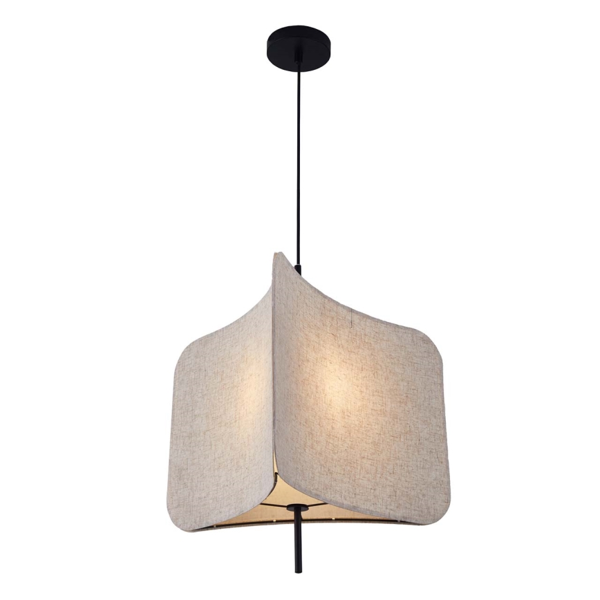 Lustr na lanku HAVANA 1xE27/20W/230V pr. 50 cm béžová