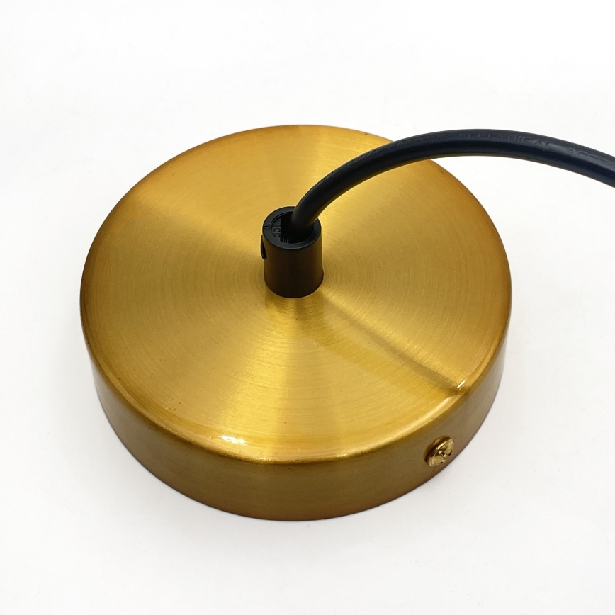 Lustr na lanku HECTOR 1xE27/15W/230V bílá/mosaz pr. 25 cm