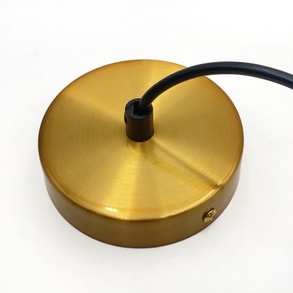 Lustr na lanku HECTOR 1xE27/15W/230V bílá/mosaz pr. 30 cm