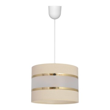 Lustr na lanku HELEN 1xE27/15W/230V krémová