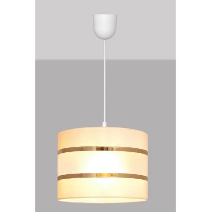 Lustr na lanku HELEN 1xE27/15W/230V krémová