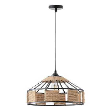 Lustr na lanku HELIOS 1xE27/15W/230V béžová