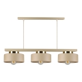 Lustr na lanku IGNIA 3xE27/60W/230V béžová