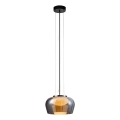 Lustr na lanku INSIEME 1xGX53/10W/230V pr. 35 cm kouřová černá