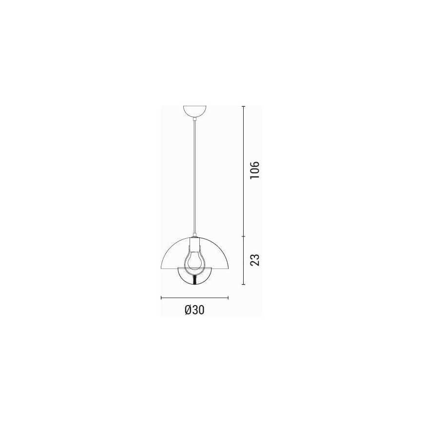 Lustr na lanku JARDEN 1xE27/15W/230V krémová