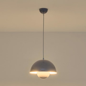 Lustr na lanku JARDEN 1xE27/15W/230V šedá