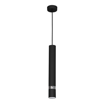 Lustr na lanku JOKER 1xGU10/25W/230V černá/lesklý chrom