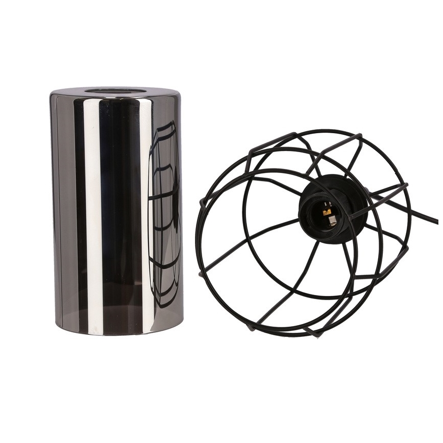 Lustr na lanku JONERA 1xE27/40W/230V černá