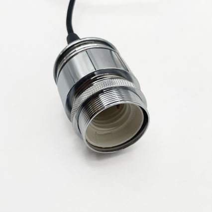 Lustr na lanku JULL 1xE27/15W/230V lesklý chrom/čirá