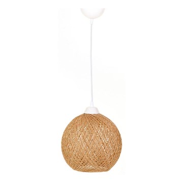 Lustr na lanku JUTE 1xE27/60W/230V béžová