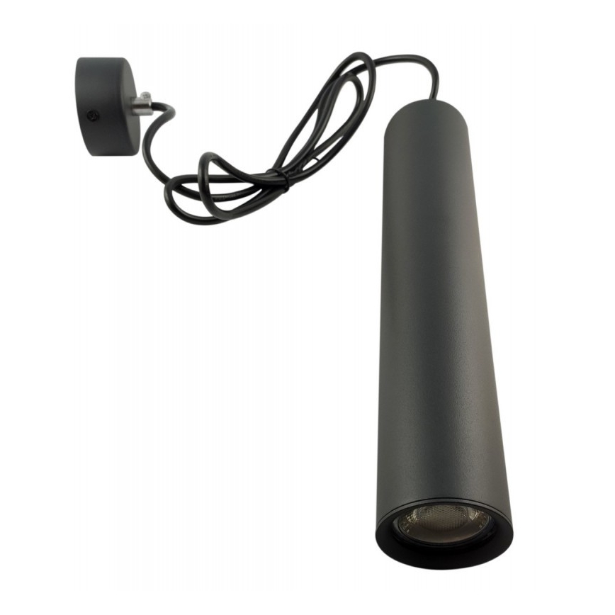 Lustr na lanku KARADON 1xGU10/30W/230V 29 cm černá