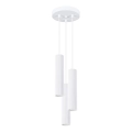 Lustr na lanku KARBON 3xGU10/10W/230V bílá