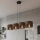 Lustr na lanku KARBON 4xE27/15W/230V černá/hnědá