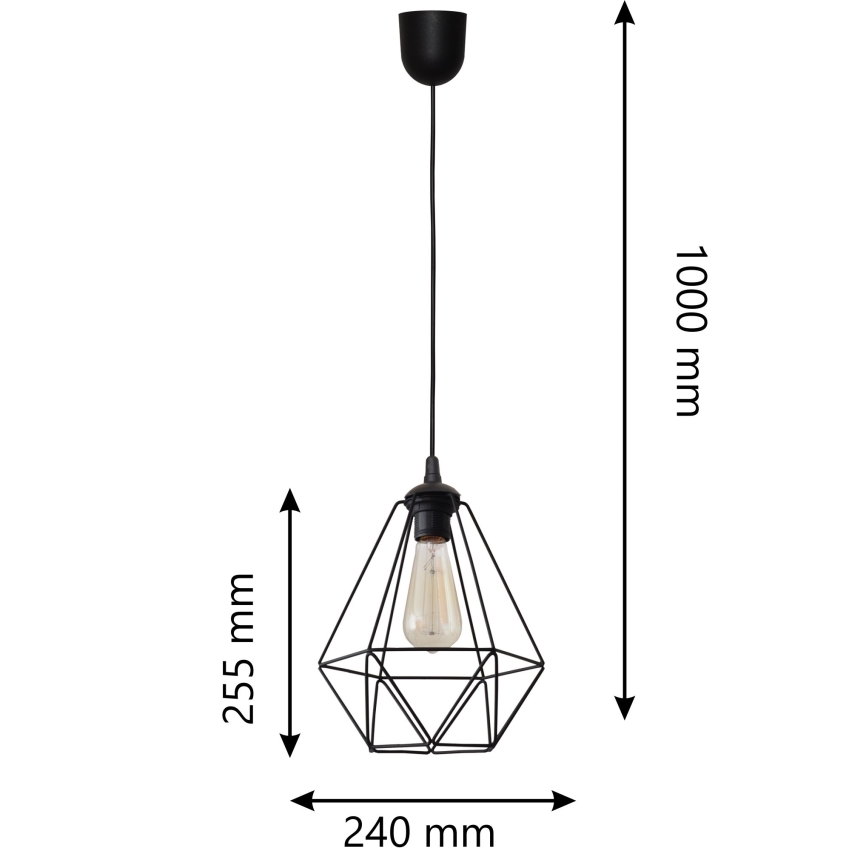 Lustr na lanku KARO 1xE27/15W/230V