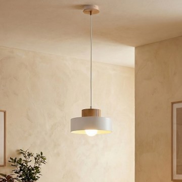 Lustr na lanku KIVI 1xE27/15W/230V bílá