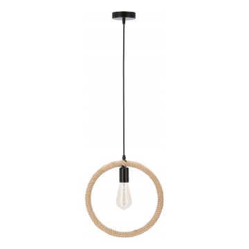 Lustr na lanku KOLO 1xE27/40W/230V béžová/černá