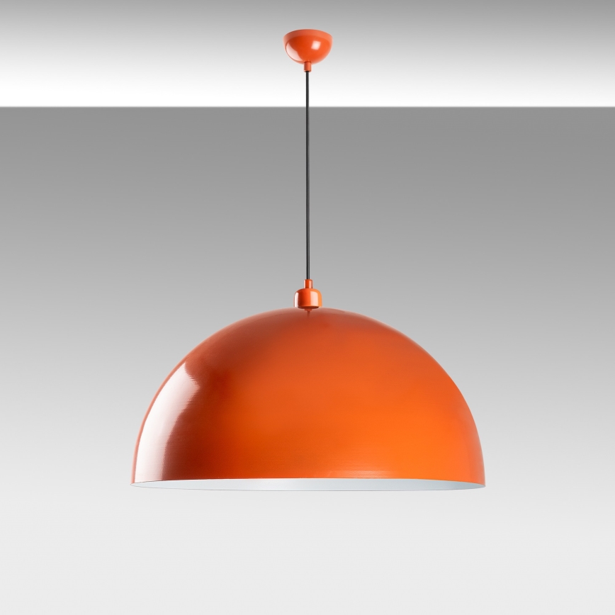 Lustr na lanku KURE 1xE27/40W/230V oranžová