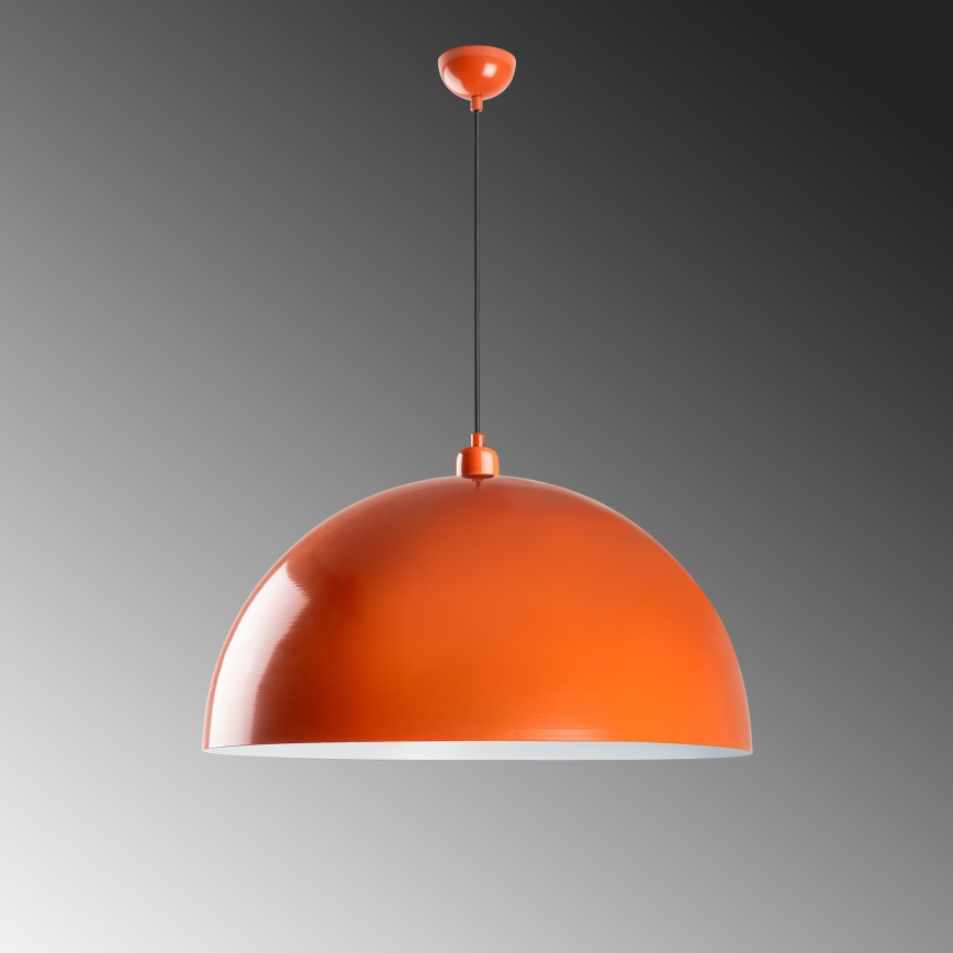 Lustr na lanku KURE 1xE27/40W/230V oranžová