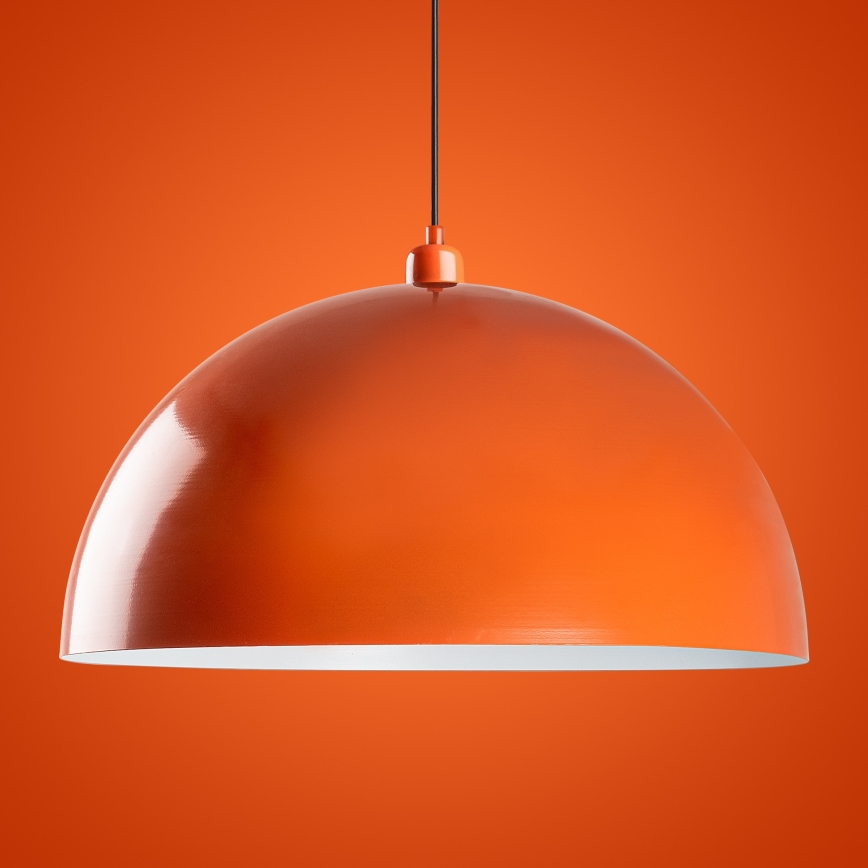Lustr na lanku KURE 1xE27/40W/230V oranžová