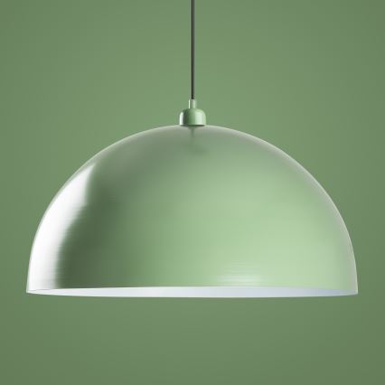 Lustr na lanku KURE 1xE27/40W/230V zelená