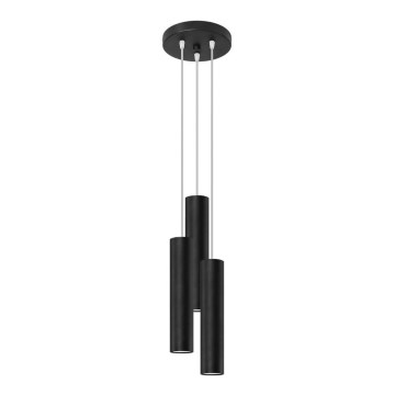 Lustr na lanku LAGOS 3xGU10/10W/230V černá