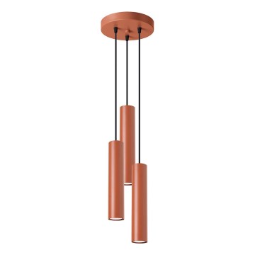 Lustr na lanku LAGOS 3xGU10/10W/230V červená