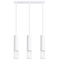 Lustr na lanku LAMI 3xGU10/10W/230V bílá
