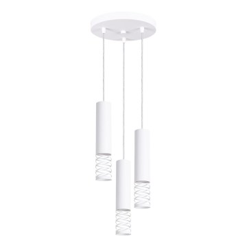 Lustr na lanku LAMI 3xGU10/10W/230V bílá