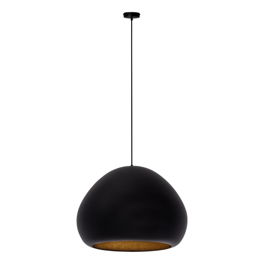 Lustr na lanku LAVA 1xE27/15W/230V černá/zlatá