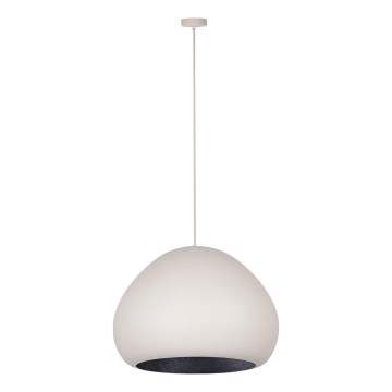 Lustr na lanku LAVA 1xE27/15W/230V krémová/černá