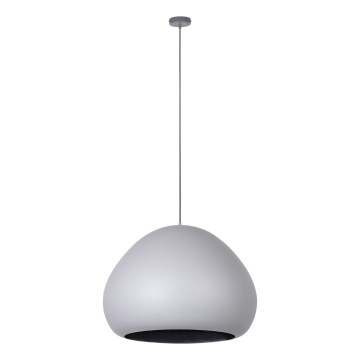 Lustr na lanku LAVA 1xE27/15W/230V šedá/černá