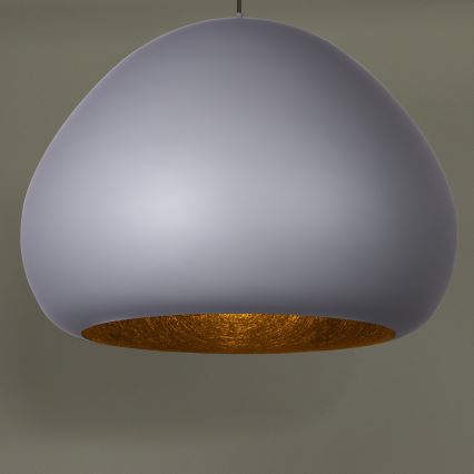 Lustr na lanku LAVA 1xE27/15W/230V šedá/černá