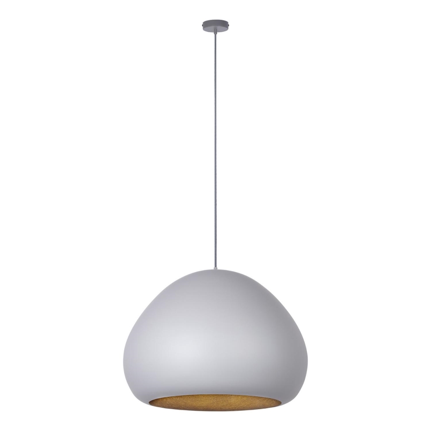 Lustr na lanku LAVA 1xE27/15W/230V šedá/zlatá