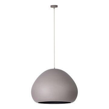 Lustr na lanku LAVA 1xE27/15W/230V taupe/černá