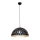 Lustr na lanku LISA BLACK 1xE27/60W/230V