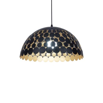 Lustr na lanku LISA BLACK 1xE27/60W/230V