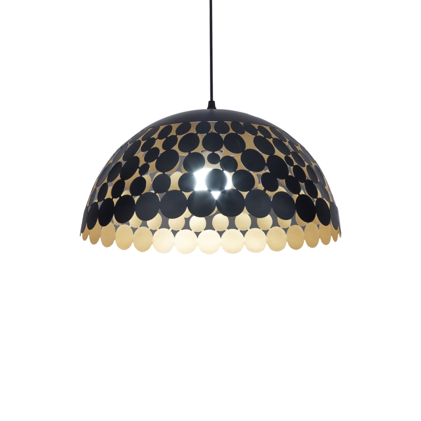 Lustr na lanku LISA BLACK 1xE27/60W/230V