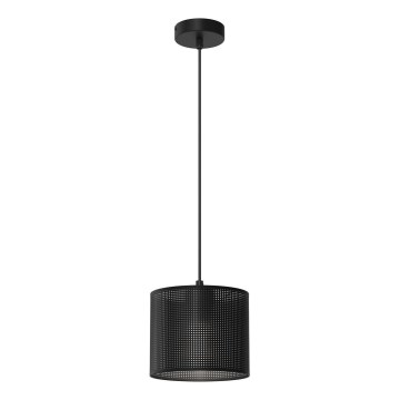 Lustr na lanku LOFT SHADE 1xE27/60W/230V pr. 18 cm černá