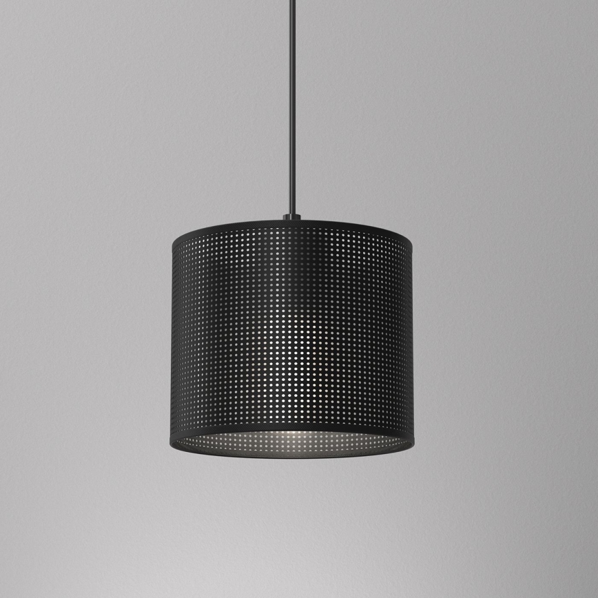 Lustr na lanku LOFT SHADE 1xE27/60W/230V pr. 18 cm černá