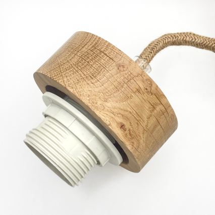 Lustr na lanku LOOMIS 3xE27/15W/230V 130 cm béžová/dub