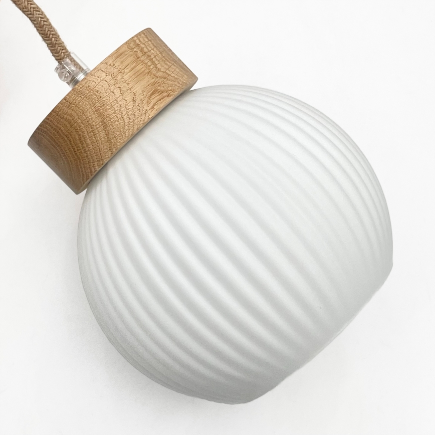 Lustr na lanku LOOMIS 5xE27/15W/230V 130 cm béžová/dub