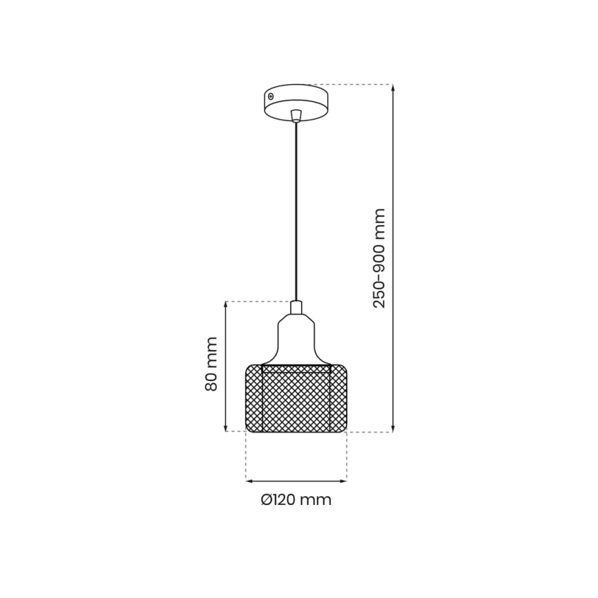 Lustr na lanku LUMI 1xG9/8W/230V
