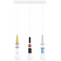 Lustr na lanku LUMIO 3xE27/15W/230V pestrobarevná