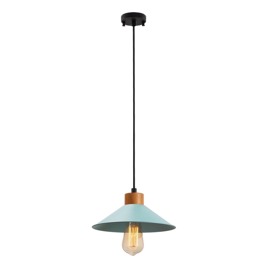Lustr na lanku MANAVGAT 1xE27/40W/230V modrá/hnědá