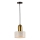 Lustr na lanku MARBLE 1xE27/60W/230V zlatá/bílá/dekor mramoru