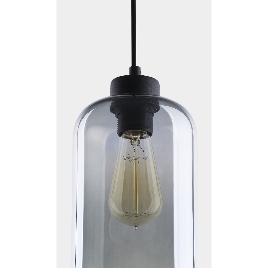 Lustr na lanku MARCO 1xE27/60W/230V černá