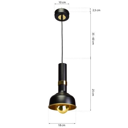 Lustr na lanku MARGO 1xE27/5,5W/230V