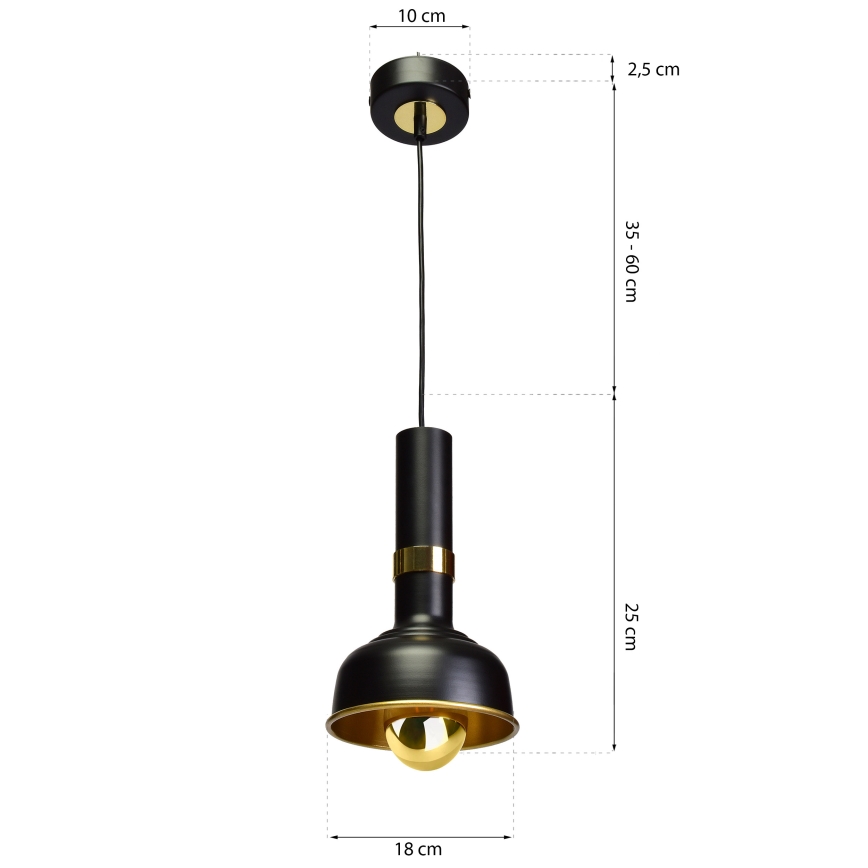 Lustr na lanku MARGO 1xE27/5,5W/230V